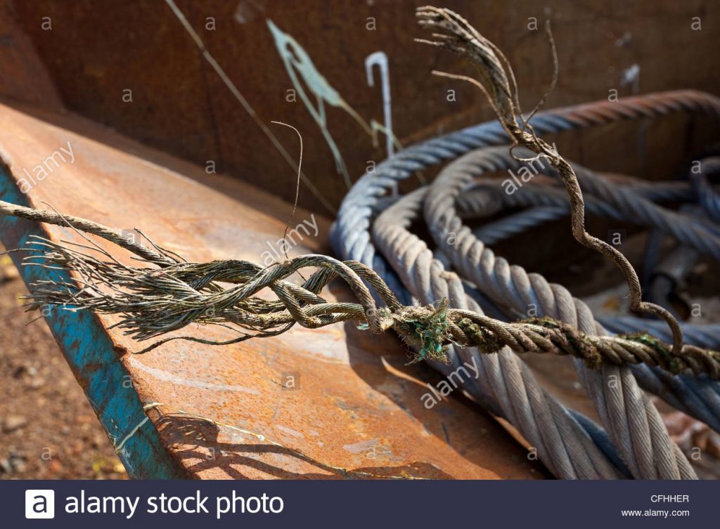 damaged wire rope