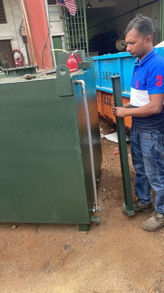 diesel fuel tank construction site puchong