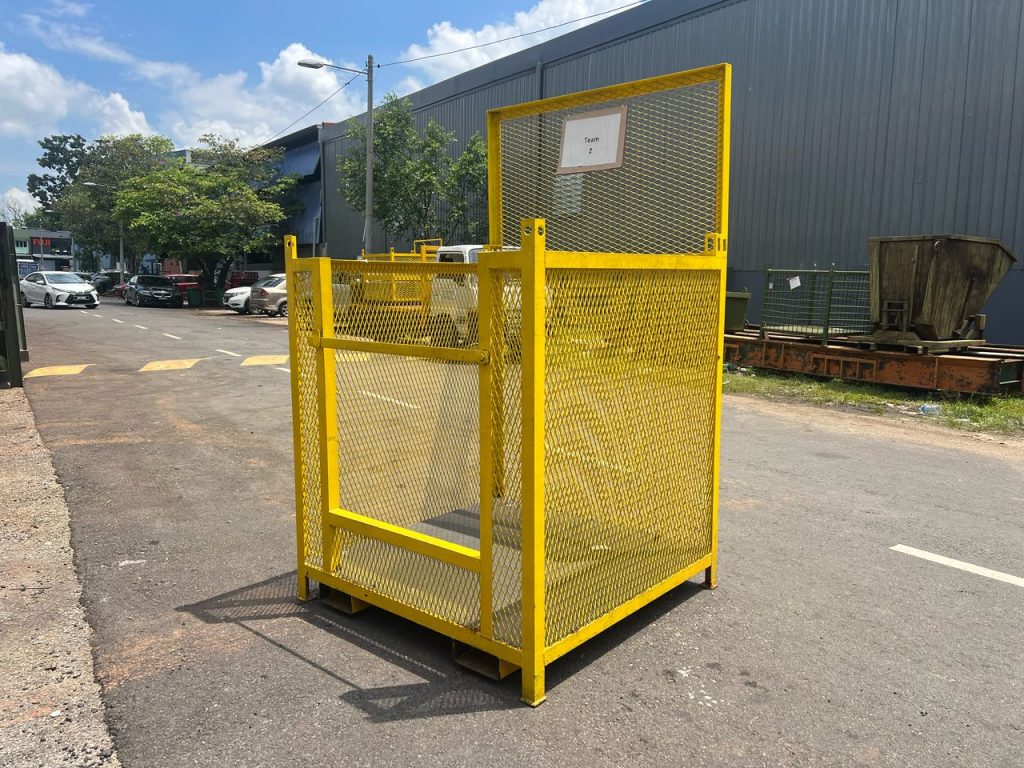 safety lifting cage man basket puchong