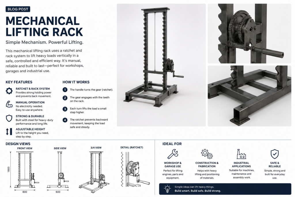ratchet lifting rack